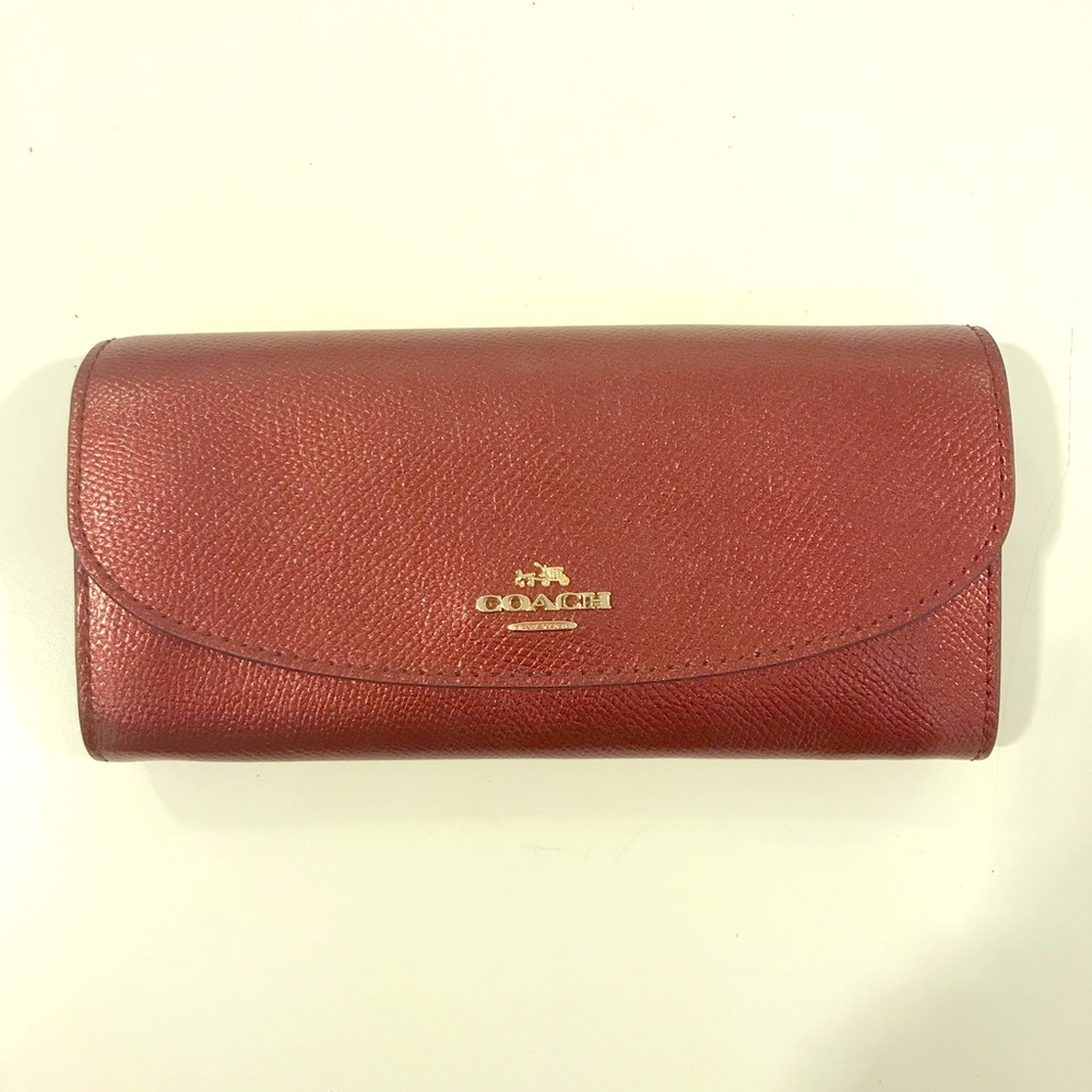 Burgundy coach wallet